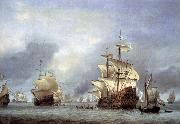 Willem Van de Velde The Younger The Taking of the English Flagship the Royal Prince oil